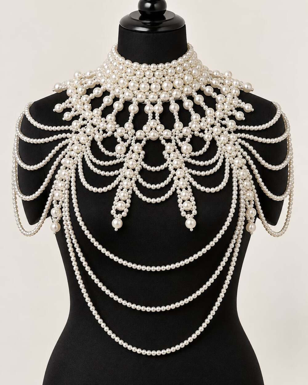 Booshie choker body pearls